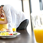 Second pic of Lenina Crowne treats her husband to steamy sex at the breakfast table