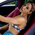 First pic of Abella Danger Stripping By Sport Car | Free Gallery at Babesinporn.com