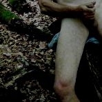 Second pic of Jerking off on a fallen tree at AmateurPorn.me