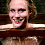 Third pic of Delicious naked slave woman Harmony Rose  gets a water punishment for the first time