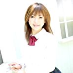 Third pic of Shy japanese girl  Yu Mizuki posing in school uniform