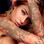 Third pic of Tattooed angel Laurence Bédard tempting photoset