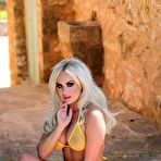 Second pic of Sara Lou in a Sheer Yellow Bikini for This is Glamour