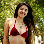 Third pic of Adriene Macedo teasing in bikini outdoors for Zishy | Erotic Beauties