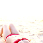 Fourth pic of Japanese idol Riho Lida teasing in bikini pics outdoors | Erotic Beauties
