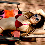 First pic of Cutie Adriene Macedo teasing poolside in Zishy pics | Erotic Beauties