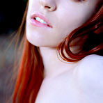 Fourth pic of Sherice Pale Redhead in a Red Miniskirt