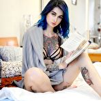 First pic of Fully tattooed babe Avrora teasing in Suicide Girls photos | Erotic Beauties