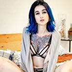 Second pic of Fully tattooed babe Avrora teasing in Suicide Girls photos | Erotic Beauties