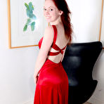 First pic of Athena Rayne Takes off her Long Red Dress