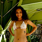 First pic of Renee Macias teasing in her bikini by the pool for Zishy | Erotic Beauties