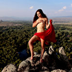 Fourth pic of Elena Generi nude in nature high up in the mountains | Erotic Beauties