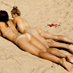 Fourth pic of Two girls one swimsuit with Zishy models Lauma Gela & Oxana Chic | Erotic Beauties