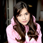 First pic of Hayli Sanders Sporty Brunette in a Pink Hoodie