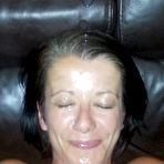 Third pic of WifeBucket | Cute wife catches jizz with her slutty face