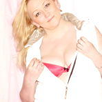 Third pic of Lady La Perle red bra and sport