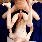 Fourth pic of Gay Twink Alan Davis and Gabe Isaac fuck College Dorm