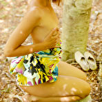 Third pic of Milena D Hairy Angel in the Woods
