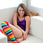 First pic of Allie Haze in Striped Socks by Ron Harris Studio () | Erotic Beauties