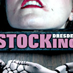 First pic of SexPreviews - Dresden 333 stocks and rope bound for spanking and pussy toying in dungeon by maledom
