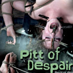 First pic of SexPreviews - Apricot Pitts busty submissive is dungeon bound in rope toyed and gagged drooling