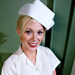 First pic of Tied nurse Samantha Sin takes Mark Davis cock deep in her throat and ass