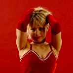 First pic of Blonde Mistress red Devils perverted posing - Passionate...