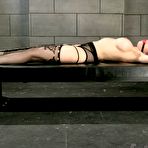 Fourth pic of Tied and Vibed on Bondage Bed | Fragile Slave