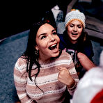 Second pic of Sereyna Gomez and Sofia Lee share Santa's rod at the hostel