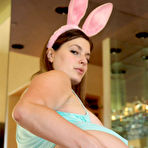 Fourth pic of Pussy Playing Busty Bunny Danielle