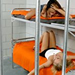 First pic of Lesbian blonde Kylie Wild licks sweet asshole of her sexy exotic cell mate