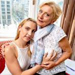 Second pic of Granny landlord just loves young pussy
