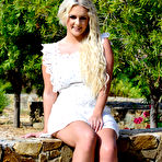 First pic of Lycia Sharyl strips out of her cute little white dress