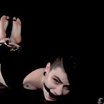 Third pic of Hogcuffed Lydia Black Almost Sobs Under Inescapable Solo Bondage | Fragile Slave