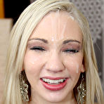 Fourth pic of Sara Monroe gets her pretty face splattered with fresh jizz