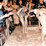 Fourth pic of Dionne Darling and Lucy Cornet wrestle in the mud and reveal it all in front of female audience