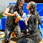 Fourth pic of Natalie Shark gets the girl-girl food fight with dozens of ingredients started 