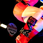 Fourth pic of BLUE NEON ART girl Cherry in red Latex