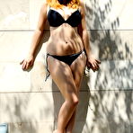 Fourth pic of Lucy V Strips Her Little Black Bikini | Web Starlets