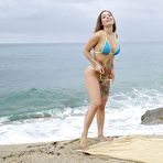 First pic of BikiniFanatics - Curvy bikini model enjoys the beach