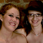 Fourth pic of Lesbian mistress Claire Adams  loves her shaved pussy slave Sabrina Fox