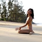 Fourth pic of Hiromi in Beach Yoga by Hegre-Art | Erotic Beauties