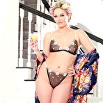 First pic of Adira Allure Smoking Hot Blonde In Lingerie and Curlers - Cherry Pimps Gallery