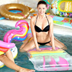 First pic of Title: XArt Sybil Unicorn pool HOT SEX | Model:Sybil