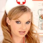 First pic of Bratty Nurse Tarra White With Natural Juicy Boobs Stripping And Inserting Toy In Her Cunt. / DefineBabe.com