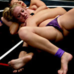 First pic of Blonde Angela Stone gets ruthlessly fucked by wrestling opponent Janay   