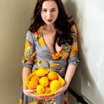 Fourth pic of Margaret Clay Naked Ukrainian Model with Juicy Citrus Fruit
