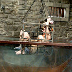Third pic of Big racked bound blonde slave Megan Joy finds water torture very painful