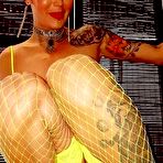 Second pic of Blondie Johnson For Your Fishnet Fetish