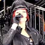Third pic of mistresstokyovideo Mistress Tokyo smoking cigarette in leather, gloves and Muir Cap; fetish, POV